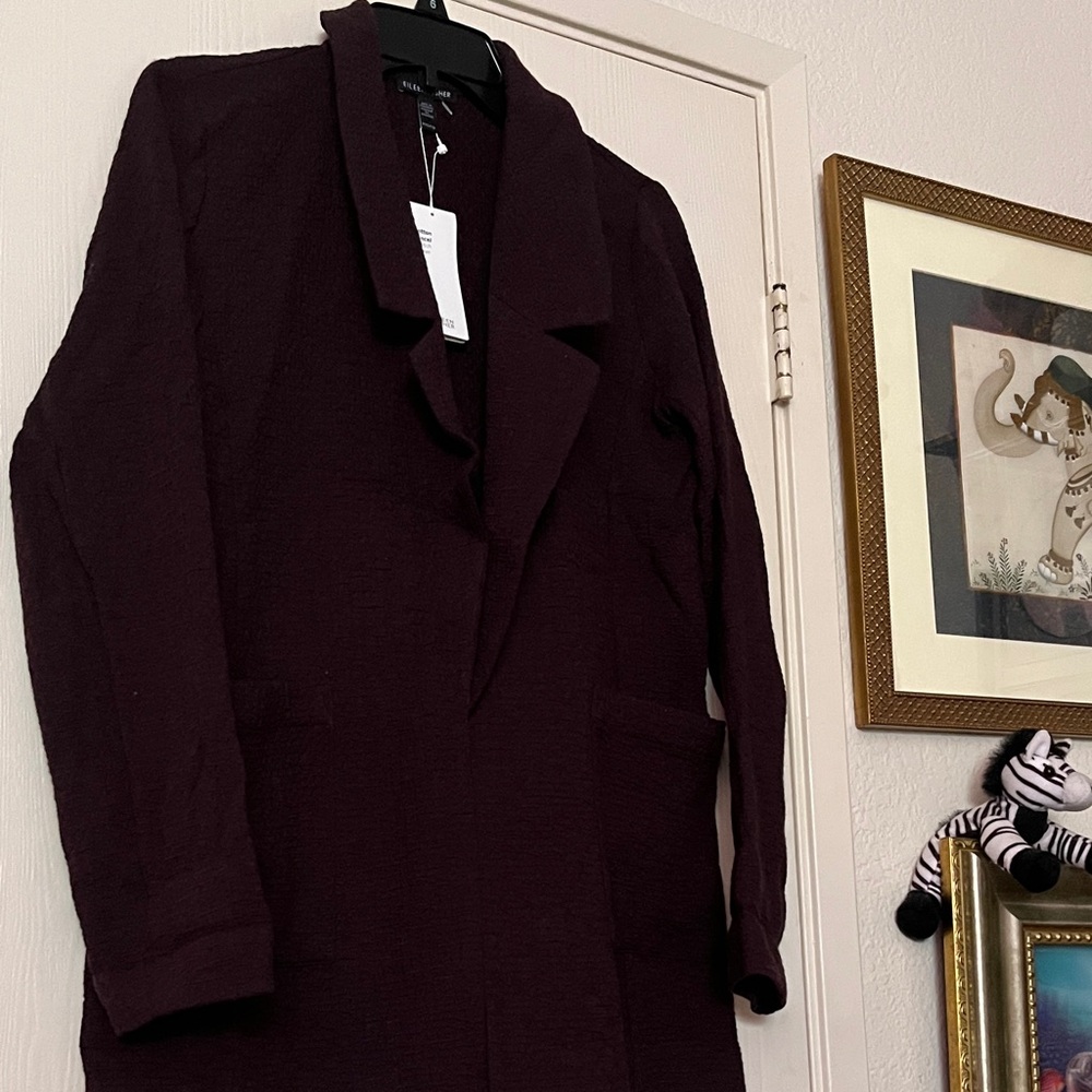 Eileen Fisher Casis Notch Collar Jacket Ptp 20 top to bottom 28 inches Size XXS